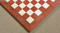 Wooden Red Ash Burl Maple Hi Gloss Finish Chess Board 24" - 60 mm