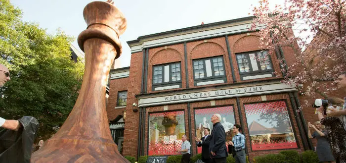 The Biggest Chess Piece in the World, Outside the World Chess Hall of Fame in Saint Louis