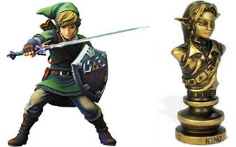 The Legend of Zelda Chess Set - King Chess Piece - Link