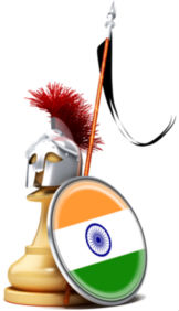 Chess Pawn With The Flag of India